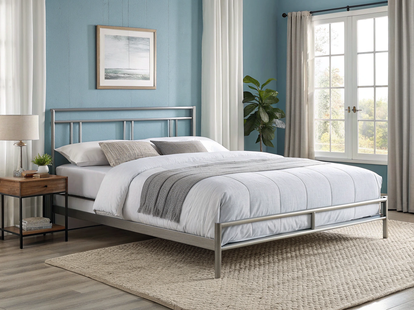 Energy efficient smart cellular blinds in a bedroom